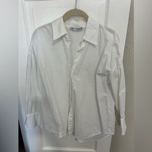 Zara white button down. Worn once.